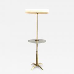  Stiffel Lamp Company Brass and Acrylic Floor Lamp End Table - 3350167
