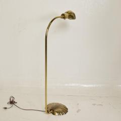 Stiffel Lamp Company - Mid Century Modern Pharmacy Reading Floor Lamp Brass  Seashell Shape