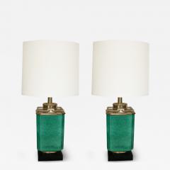  Stiffel Lamp Company Pair of Ceramic and Brass Table Lamps by Stiffel - 3794954