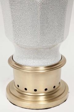  Stiffel Lamp Company Stiffel Crackle Glazed Porcelain Brass Lamps - 2481656