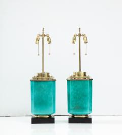  Stiffel Lamp Company Stiffel Emerald Porcelain Lamps - 2491866