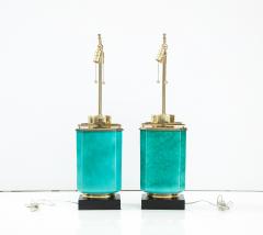  Stiffel Lamp Company Stiffel Emerald Porcelain Lamps - 2491868