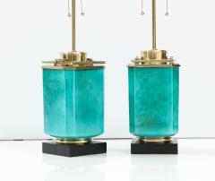  Stiffel Lamp Company Stiffel Emerald Porcelain Lamps - 2491871