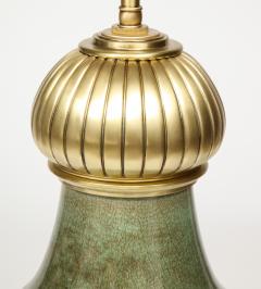  Stiffel Lamp Company Stiffel Jade Green Porcelain Lamps - 1035134