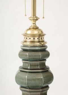  Stiffel Lamp Company Stiffel Jade Green Totem Lamps - 4381586
