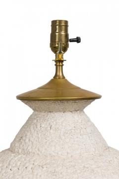  Stiffel Lamp Company Stiffel Mid Century American Ceramic White Lava Glaze Table Lamp - 4163006
