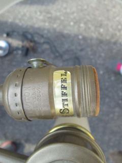  Stiffel Lamp Company Stiffel Patinated Brass Faux Bamboo Lamp - 4457842