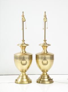  Stiffel Lamp Company Stiffel Satin Brass Lamps - 2491877