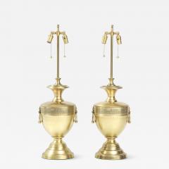  Stiffel Lamp Company Stiffel Satin Brass Lamps - 2494086