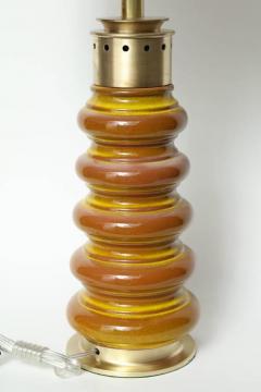  Stiffel Stiffel Ochre Glazed Ceramic Lamps - 883354