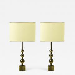  Stiffel Stiffel pair of gold brass lamp - 874378