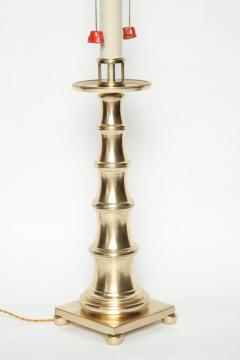  Stiffel Stylized Bamboo Satin Brass Lamps - 887448