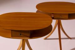  Stildomus Pair of Stildomus cherrywood side tables Italy 1990s - 4342341