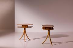 Stildomus Pair of Stildomus cherrywood side tables Italy 1990s - 4342361