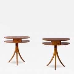  Stildomus Pair of Stildomus cherrywood side tables Italy 1990s - 4344556