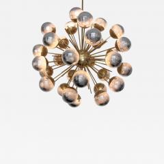  Stilnovo 1 of 2 Exceptional Huge Sputnik Murano Glass and Brass Chandelier - 534195