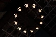  Stilnovo 1 of 2 Huge Stilnovo Style Brass and Murano Glass Chandelier - 1190869