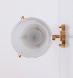  Stilnovo 1 of 4 Murano Glass and Brass Sconce or Wall Lamps Attributed to Stilnovo - 533944