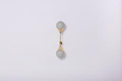  Stilnovo 1 of 8 Murano Glass and Brass Sconce or Wall Lamp Attributed to Stilnovo - 1211153