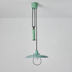  Stilnovo 1950s Green Counterweight Pendant Attributed to Gaetano Sciolari for Stilnovo - 2775977