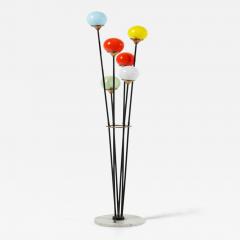  Stilnovo 1950s Italian Stilnovo 6 light Alberello floor lamp Milan - 4683776