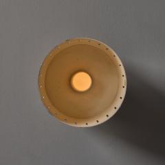  Stilnovo 1950s Perforated Red and Brass Ceiling Lamp for Stilnovo - 4104576