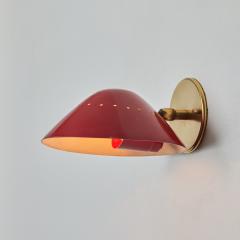  Stilnovo 1950s Stilnovo Perforated Wall Sconce in Red - 3668651