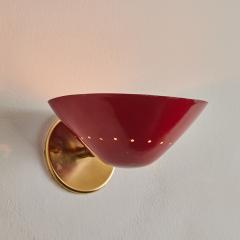  Stilnovo 1950s Stilnovo Perforated Wall Sconce in Red - 3668656