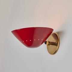  Stilnovo 1950s Stilnovo Perforated Wall Sconce in Red - 3668658