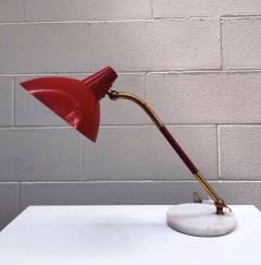  Stilnovo 1950s Stilnovo Red Table Desk Lamp - 345245