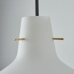  Stilnovo 1950s Stilnovo Sculptural Opaline Glass Pendant - 3366173