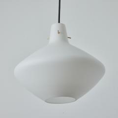  Stilnovo 1950s Stilnovo Sculptural Opaline Glass Pendant - 3366180