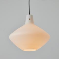  Stilnovo 1950s Stilnovo Sculptural Opaline Glass Pendant - 3366183