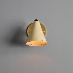  Stilnovo 1950s Stilnovo White Perforated Metal Sconce - 4622122