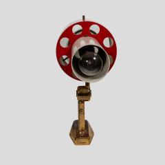  Stilnovo 1950s red and white Stilnovo design wall light - 4228398