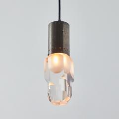  Stilnovo 1960s Faceted Diffuser Pendant Lamp Attributed to Stilnovo - 3425901