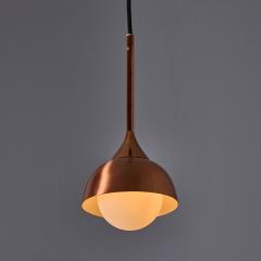  Stilnovo 1960s Glass and Copper Pendant Attributed to Stilnovo - 4350135