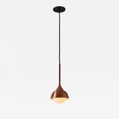  Stilnovo 1960s Glass and Copper Pendant Attributed to Stilnovo - 4352181