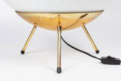  Stilnovo 1960s Large Glass Brass Tripod Floor or Table Lamp Attributed to Stilnovo - 1130565