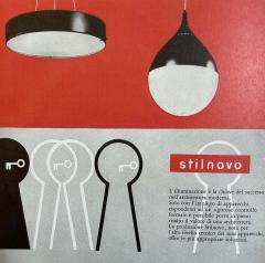  Stilnovo 1960s Metal and Glass Flushmount by Bruno Gatta for Stilnovo - 1879603