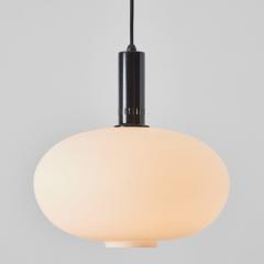  Stilnovo 1960s Opaline Glass and Metal Pendant Attributed to Stilnovo - 3425675