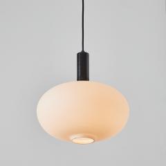  Stilnovo 1960s Opaline Glass and Metal Pendant Attributed to Stilnovo - 3425676
