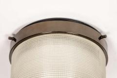  Stilnovo 1960s Stilnovo Brass and Glass Ceiling Lamp - 1670751