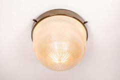  Stilnovo 1960s Stilnovo Brass and Glass Ceiling Lamp - 1670752