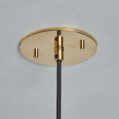  Stilnovo 1960s Stilnovo Opaline Glass Brass Pendant - 3367126