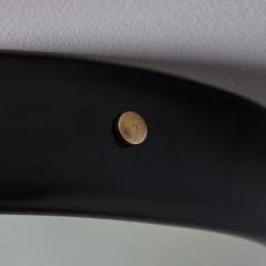  Stilnovo 1960s Stilnovo Perforated Black Metal Opaline Glass Flush Mount - 4153290