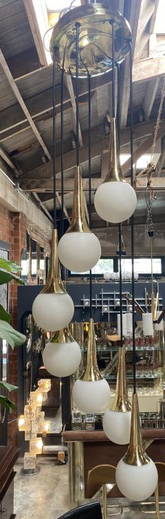 Stilnovo 1970s Mid Century Cascade Chandelier Attributed to Stilnovo - 2527568
