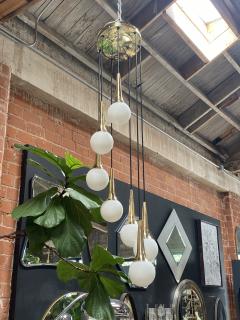  Stilnovo 1970s Mid Century Cascade Chandelier Attributed to Stilnovo - 2527573