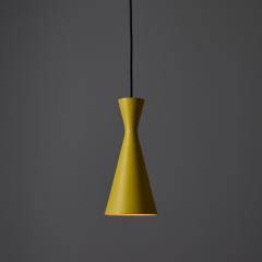  Stilnovo 1970s Yellow Metal Diabolo Pendant Lamp Attributed to Stilnovo Two Enlighten - 4284047