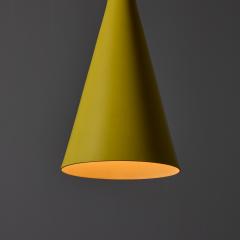  Stilnovo 1970s Yellow Metal Diabolo Pendant Lamp Attributed to Stilnovo Two Enlighten - 4284052